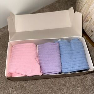 Pastel Socks Set - Pink, Purple, Blue